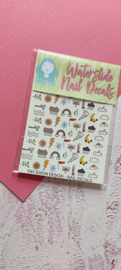 Cocktails and Shots Waterslide Nail Decals - Fay Dixon Design