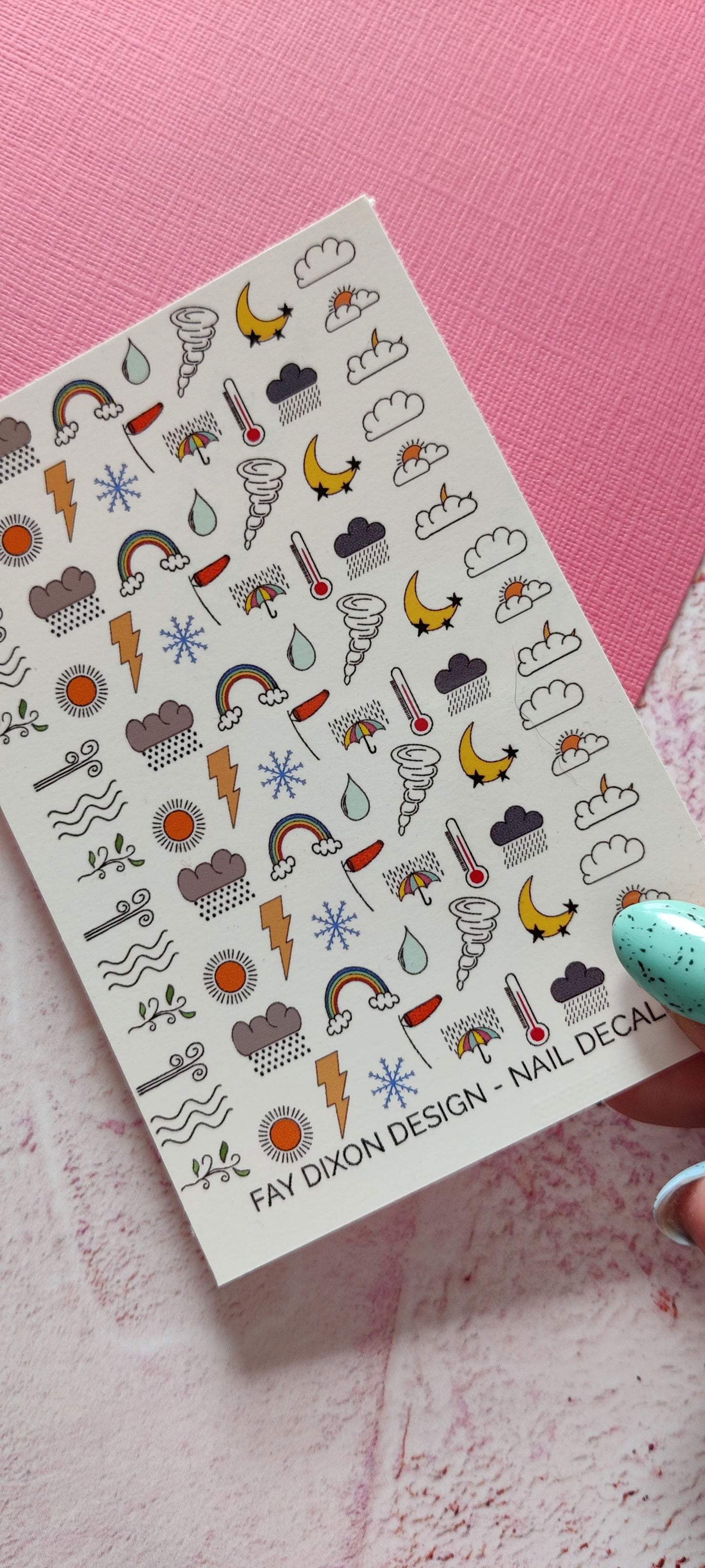 Cocktails and Shots Waterslide Nail Decals - Fay Dixon Design