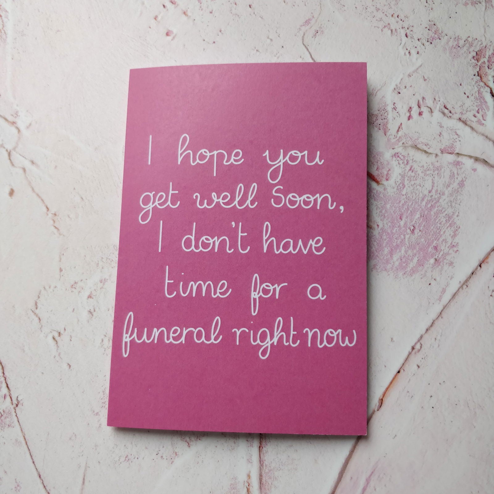 I hope you get well soon...Greeting Card - Fay Dixon Design