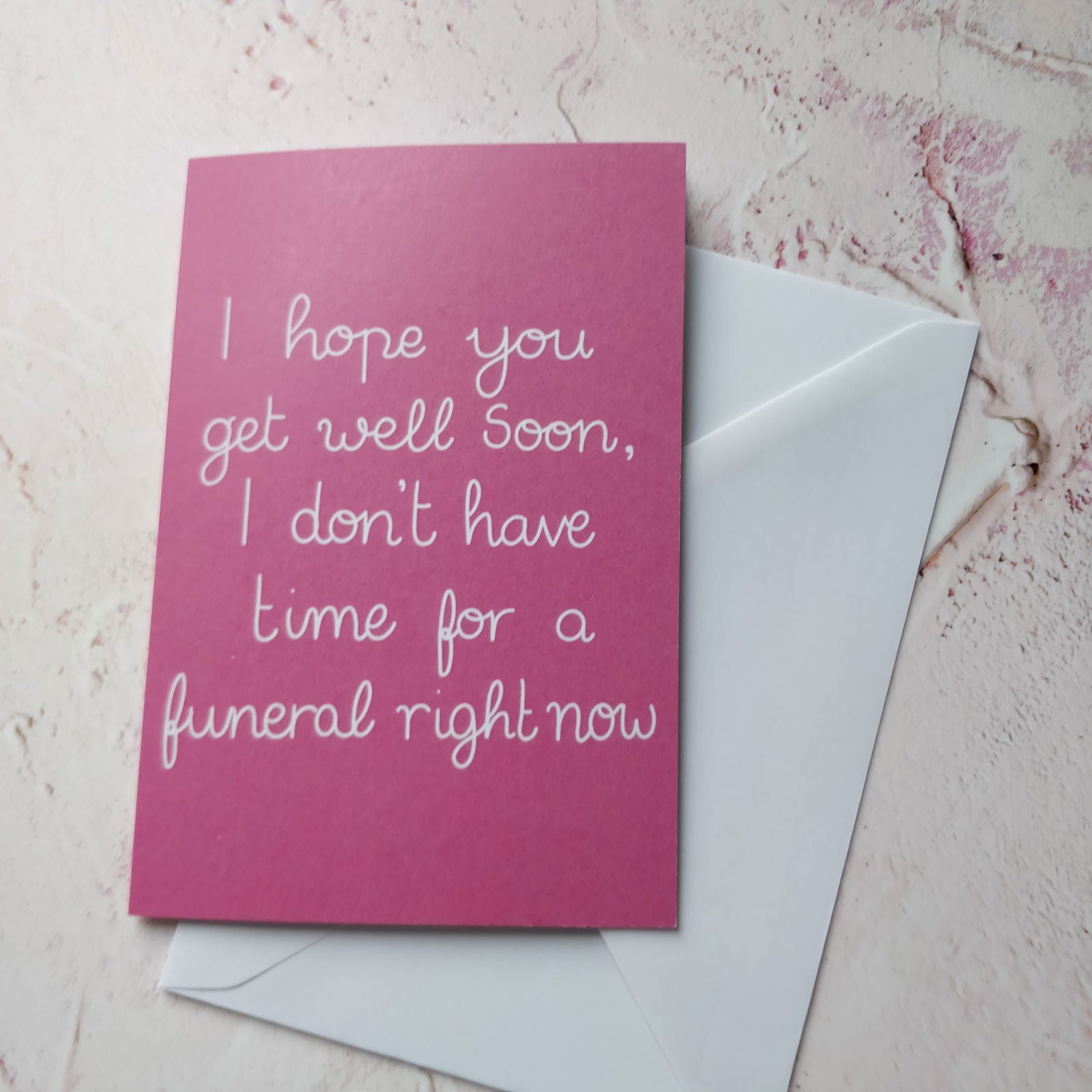 I hope you get well soon...Greeting Card - Fay Dixon Design