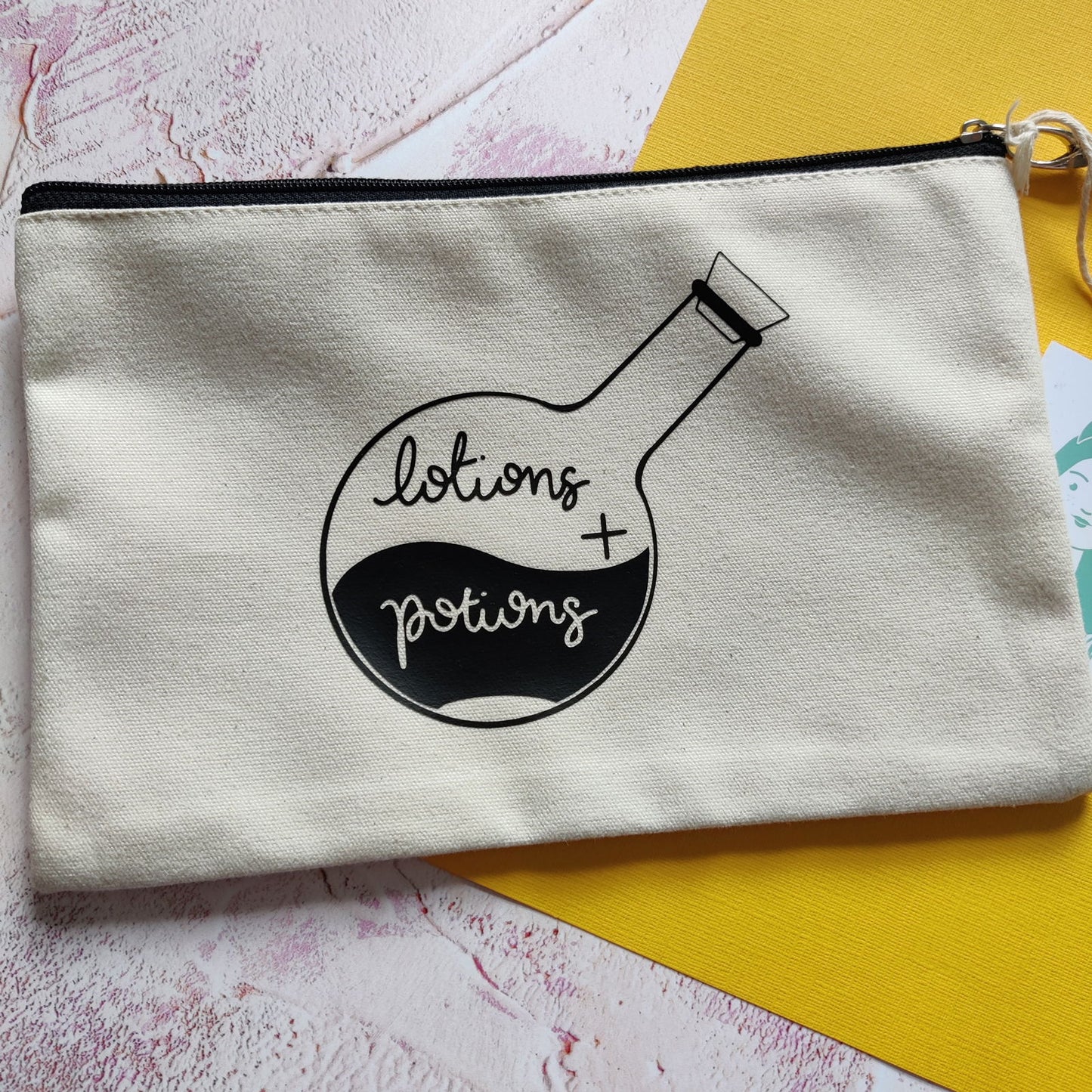Lotions and Potions Wristlet Pouch - Fay Dixon Design