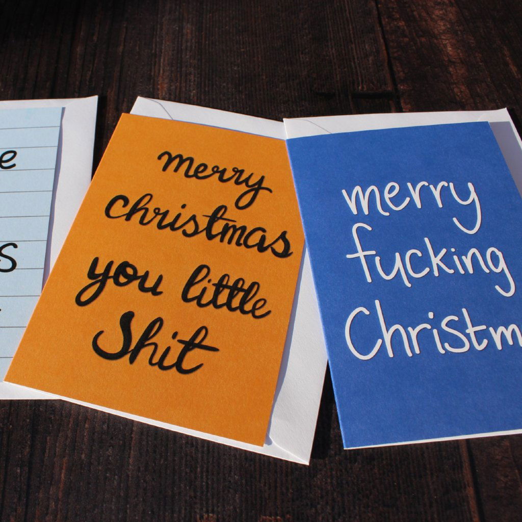 Merry Fucking Christmas Christmas Card - Fay Dixon Design