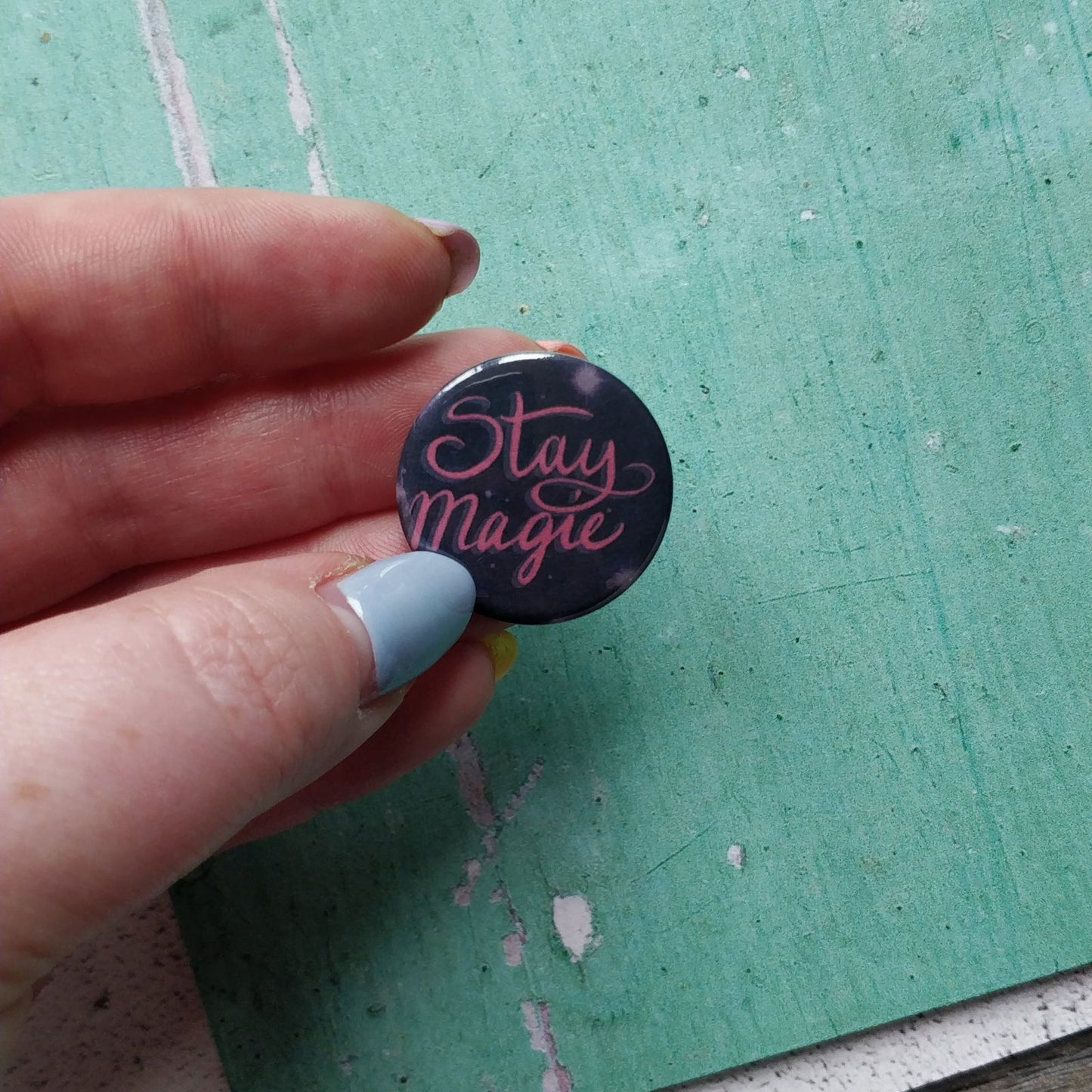 Stay Magic Illustrated Badge/Mirror - Fay Dixon Design