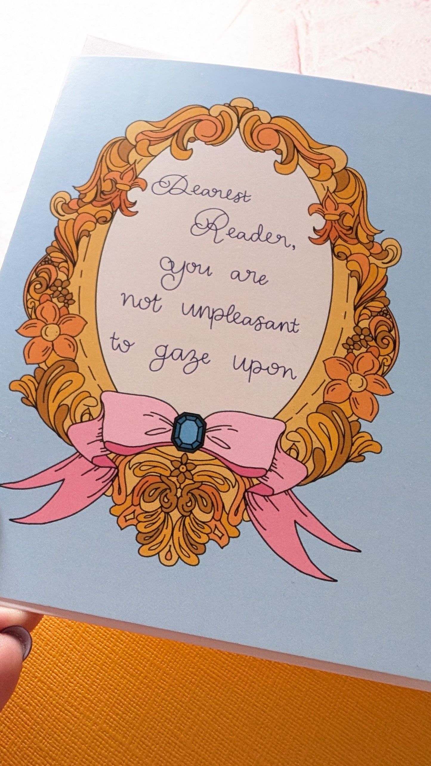 You are not unpleasant to gaze upon Greeting Card