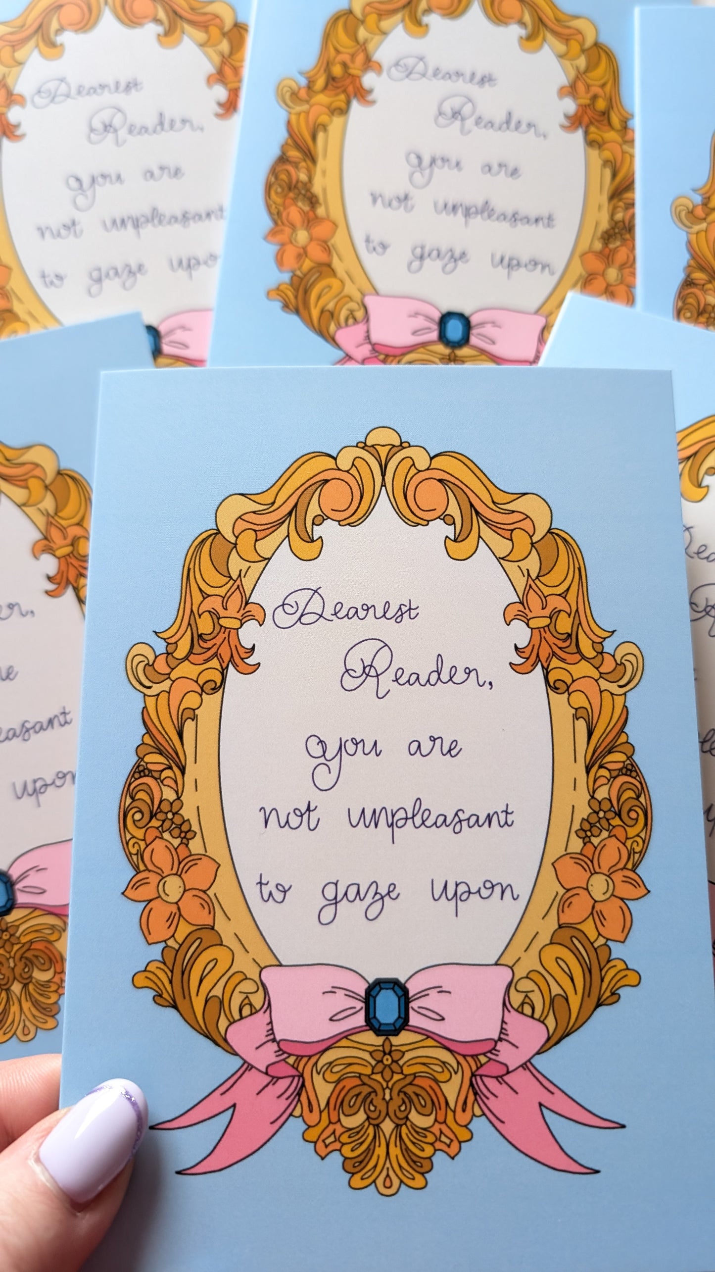 You are not unpleasant to gaze upon Greeting Card