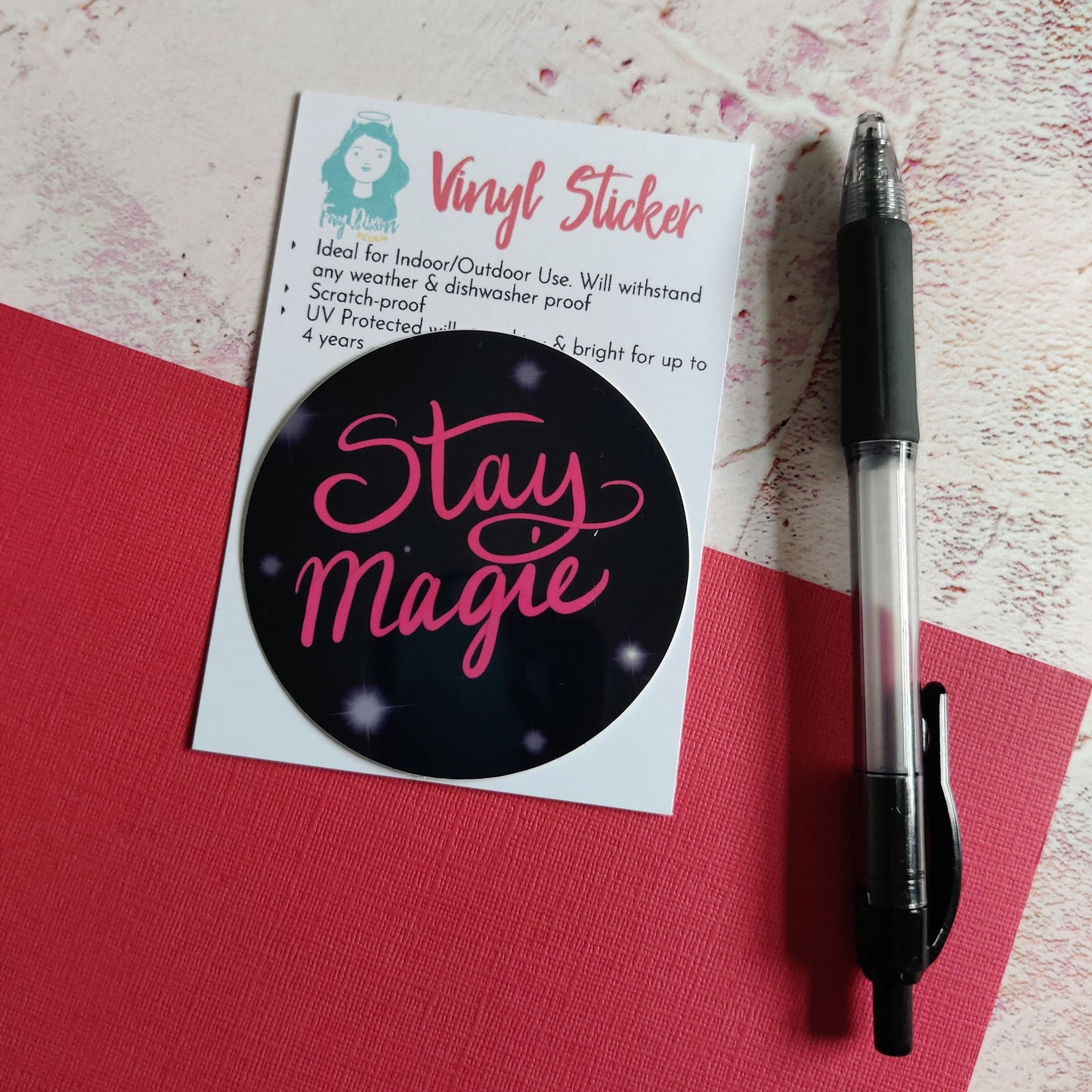 Stay Magic Vinyl Sticker - Fay Dixon Design