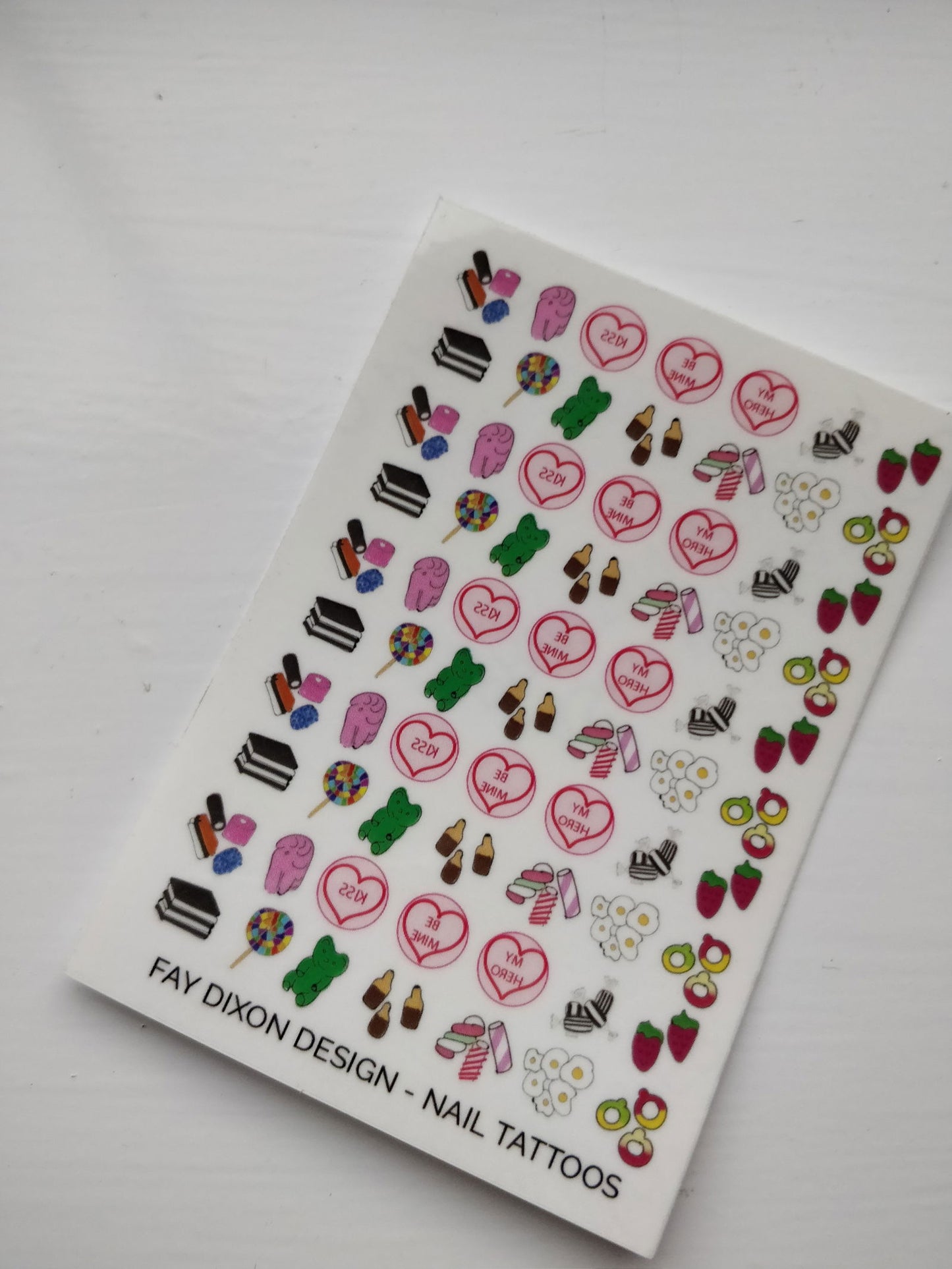Sweets and Candy Nail Tattoos - Fay Dixon Design