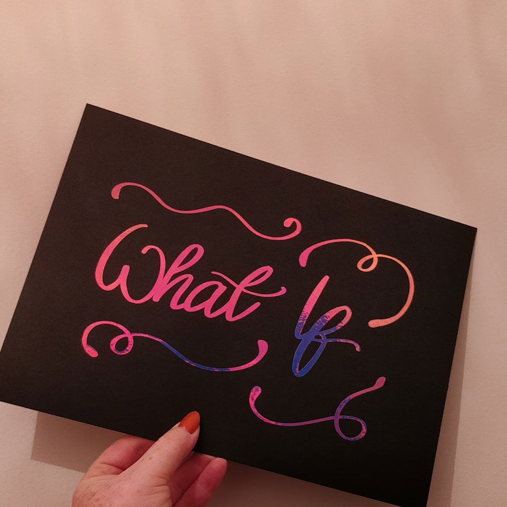 What If - A4 Print size with colour options - Fay Dixon Design