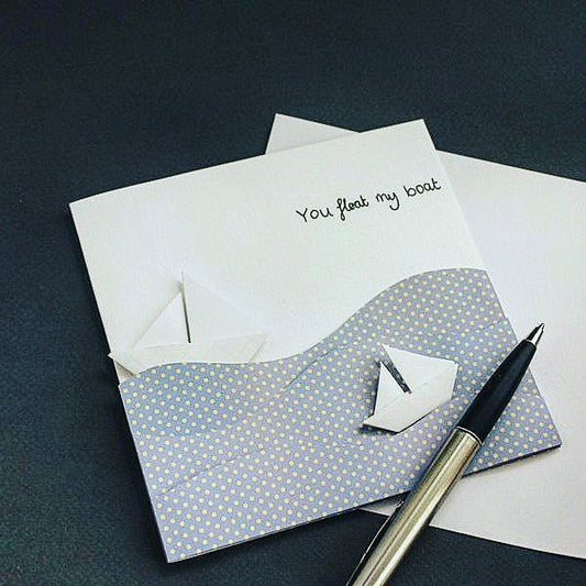 You float my Boat Handmade Greeting Card - Fay Dixon Design